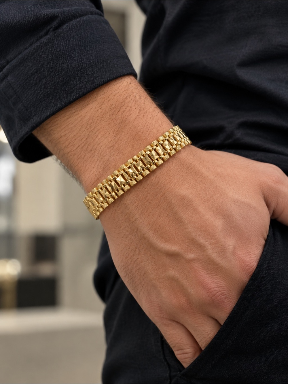 Premium 12mm Presidential Watch-Band Link Bracelet (8")